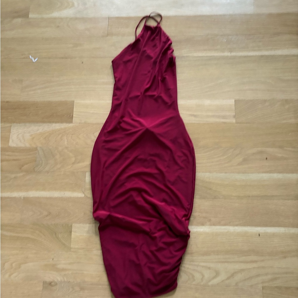 Elegant Red Women's Body Con Dress